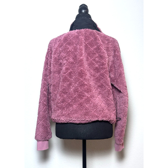 Calvin Klein Performance Fleece Fall Pullover Quarter Zip Pullover Burgundy - Picture 12 of 16